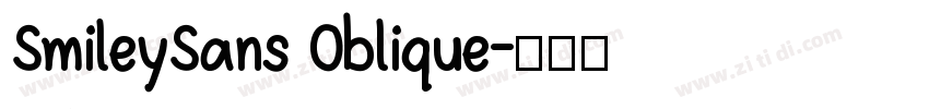SmileySans Oblique字体转换